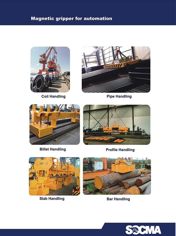 SOCMA Forklift With Magnet For Steel Industry