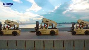 Grue pour chariot élévateur robuste 45 tonnes