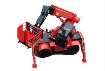 4ton Telehandler tourné avec plate-forme de travail aérien