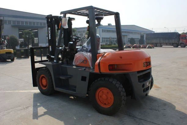 5 Ton Diesel Forklift Diesel Engine Work In Warehouse And Rental