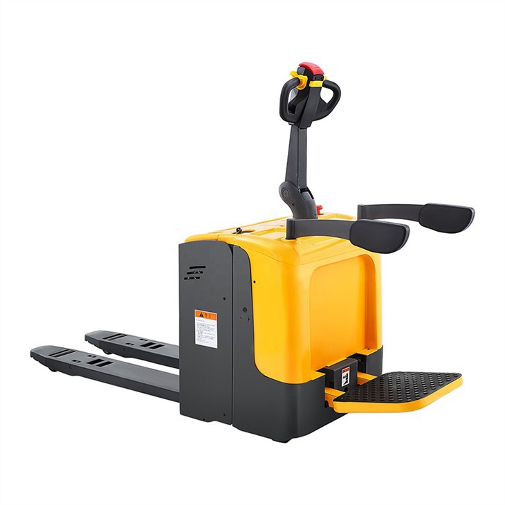Electric Walkie Pallet Truck Riding Material Handling Equipment in Warehouse