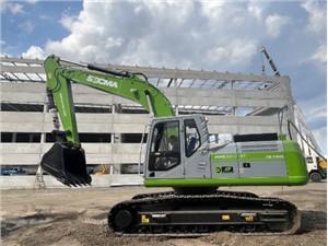 Pelle sur pneus électrique SOCMA de 25 tonnes